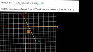 Dividing line segments according to ratio [upl. by Ellehcit693]