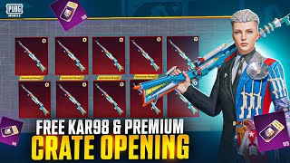 😱FREE GUARANTEED UPGRADABLE KAR98  PREMIUM CRATE OPENING [upl. by Mar]