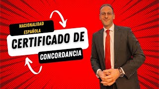 🇪🇸 TRAMITE Nacionalidad Española 🇪🇸 ¿Cómo Se Obtiene El Certificado de Concordancia [upl. by Enylorac]