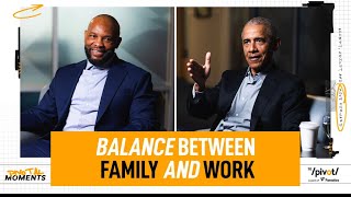 President Obama says there’s no such thing as life balance when you pour into something  The Pivot [upl. by Ainahs]