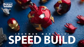 Ironman Mark 46 Plastic Model Kit  Speed Build  ASMR  Morstorm [upl. by Christian]