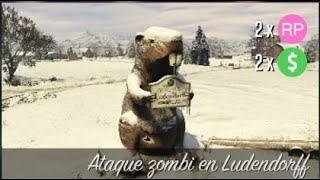 GTA Online  Ataque zombi en Ludendorff  Desafío semanal GTA 100000  250000 [upl. by Ynffit]