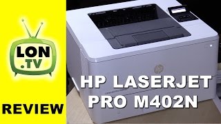 HP LaserJet Pro M402n Laser Printer Review  Black and White  Monochrome [upl. by Synn]