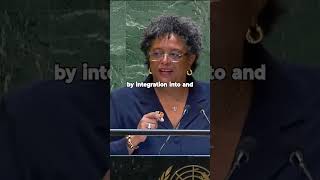 Barbados PM Addresses UN Recognizes Palestine amp Calls for Global Unity [upl. by Noedig]