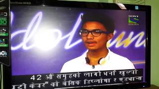 Nepali song in indian idol young [upl. by Trude]