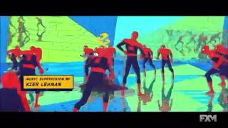 SpiderMan Into the SpiderVerse 2018 end credits FXM Version 2922 [upl. by Ainosal30]