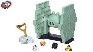 Angry Birds Star Wars Jenga Tie Fighter Game Toy Review Hasbro [upl. by Anilesor]