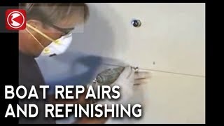 Professional Gelcoat Repairs using Preval Spray Gun By John Gabriel 2008 [upl. by Lyontine]