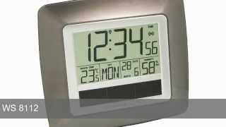 Technoline WS 8112 Solar FunkWanduhr Thermometer Temperaturstation [upl. by Prendergast]