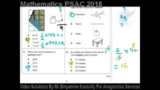 Question 28 PSAC 2018 [upl. by Anirdna]