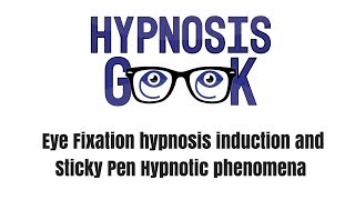 Hypnosis Induction 1  Eye Fixation and Sticky Pen Hypnosis Induction [upl. by Aikemot]