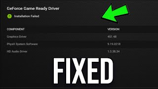 Fix GeForce Game Ready Driver Installation Failed on Windows 1011 [upl. by Ettennor]