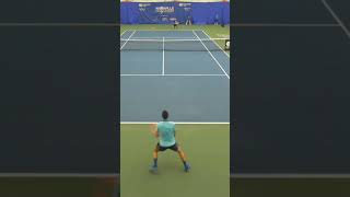 Bernard Tomic makes a run for a drop shot Tomic vs J Clarke ATP Knoxville atpchallenger 🎾 [upl. by Yesdnik]