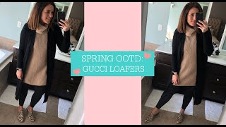 SPRING OOTD  GUCCI LOAFERS [upl. by Yetti367]