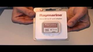 Raymarine CompactFlash to MicroSD adapter A62311 Unpack [upl. by Ecadnak]