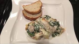 SPINACH amp RICOTTA Chicken  KETO RECIPE  Stuffed Chicken [upl. by Aivatco]