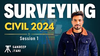 1 Introduction to Surveying  Civil Engineering 2024 sandeepjyani sscje2024civil surveying [upl. by Cariotta]