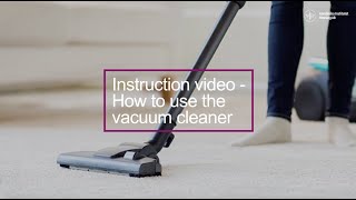 Instruction video KI Residence Solna  How to use the vacuum cleaner [upl. by Introk]