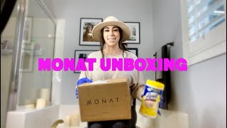 MONAT UNBOXING  MONAT HAIR PRODUCTS [upl. by Neffirg433]