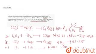 Calculate the resonance enegry of isoprene C5H8 from the data given Standard Heats of c [upl. by Joseph]