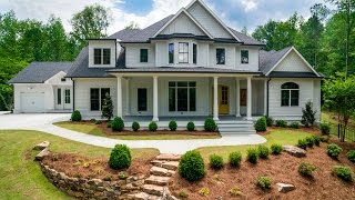 Farmhousestyle ten plus private acres with a lake  12345 Etris Rd [upl. by Neladgam352]