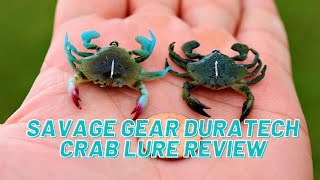 The SMALLEST Crab Lure For Inshore Fishing Savage Gear Duratech Crab Review [upl. by Lewej]