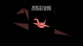 How to make a paper crane tutorial shorts [upl. by Eigger]