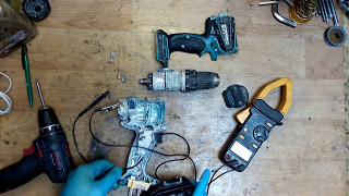 Makita BDF456 DDF456 switch problem disassemble [upl. by Adnilahs]