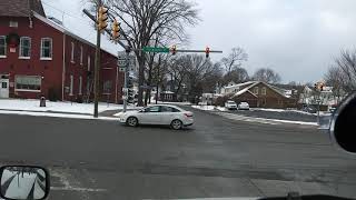 Driving through a wintery Philipsburg Pennsylvania [upl. by Schiff464]