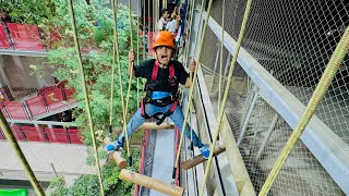 Ali ny Army training kr li 😱  Adventure course in Karachi  Ali ny climbing 😳 [upl. by Udell]