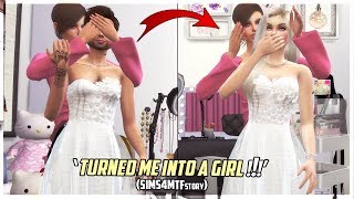 Mom Turned Me Into A Girl 👦👉👩 Transformation Story  Sims 4 [upl. by Wendall]