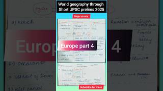 Europe Part 4  Major straits of Europe  World geography UPSC [upl. by Ziegler149]