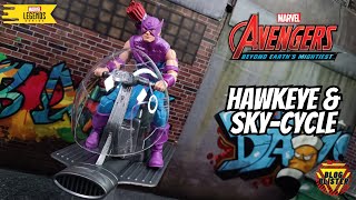 Marvel Legends Hawkeye con Sky Cycle Avengers Beyond Earths Mightiest Reviesion Reseña Review En Esp [upl. by Kanya]