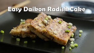 How to make Chinese Daikon Radish Cake 蘿蔔糕 recipe [upl. by Ahselet]