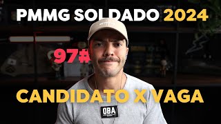 CONCORRÊNCIA PMMG 2024 Candidato por Vaga Soldado CFSd [upl. by Luhe]