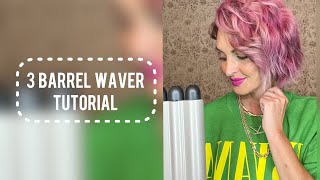 How to Use the Revlon Jumbo 3 Barrel Hair Waver [upl. by Latsyrhk]