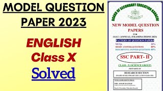 Model Paper 2023 English Class 10  Solved Do as directed  Sindh board [upl. by Mcbride]