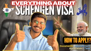 Schengen Visa for INDIANS 🇮🇳  EVERYTHING You Need To Know [upl. by Spense95]