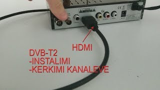 Instalimi dekoderit DVB T2 me HDMI [upl. by Nageam]