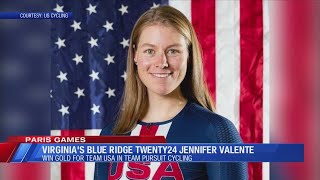 Virginias Blue Ridge TWENTY24 Jennifer Valente wins gold in Paris [upl. by Emelyne]