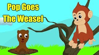 Pop Goes The Weasel With Lyrics  Nursery Rhymes for Kids [upl. by Jeanine]