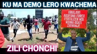 KOMA ZIKUCHITIKADI KU MA DEMO LERO IZIZI ANYAMATA AZIKWANJE ABWERASO NDIPO AKUTHAMANGITSA ANTHU [upl. by Erdnaid]