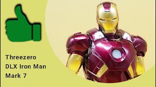 Threezero DLX Iron Man Mark 7 Figure Review [upl. by Nahtam700]