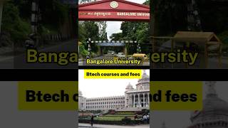 Bangalore University Courses amp Fees minutecollegereview bangaloreuniversity [upl. by Mickelson]