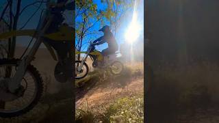 Dusty track work on the smokers Suzuki rm250 yamaha yz125 2strokelife weekendwarrior benol [upl. by Ardien]