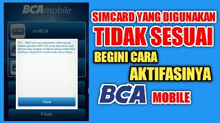 Cara Verifikasi Ulang BCA Mobile  SimCard Yang digunakan Tidak Sesuai [upl. by Mij222]