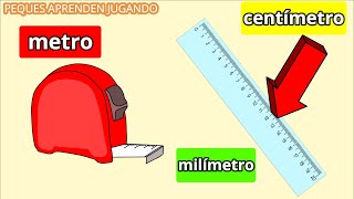 Unidades de longitud metro centímetro y milímetro  4to de primaria [upl. by Noval729]