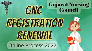 GNC Registration Renewal Online 2022 For Nurse  gnc registration process [upl. by Llib]