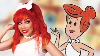 FLINTSTONES Makeup Transformation  Wilma Inspired Look [upl. by Kohcztiy]