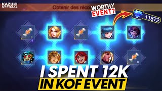 I SPENT 12000 DIAMONDS IN THE KOF x MLBB EVENT  WORTH IT [upl. by Erlinna]